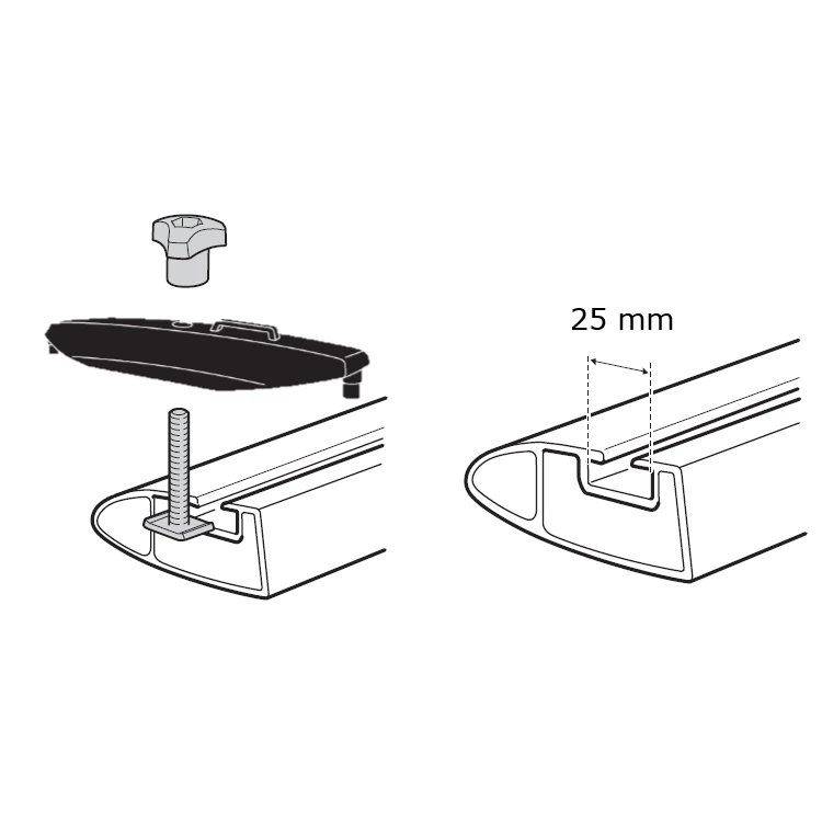 Thule T-Track Adapter 696-4 2 Thule T-Track Adapter 696-4 - Image 2